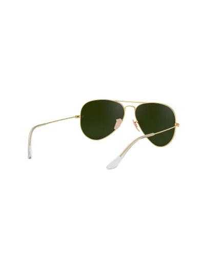 Ray-Ban napszemüveg - AVIATOR LARGE METAL - MATTE GOLD / CRY.GREEN  MIRROR MULTIL.BLUE