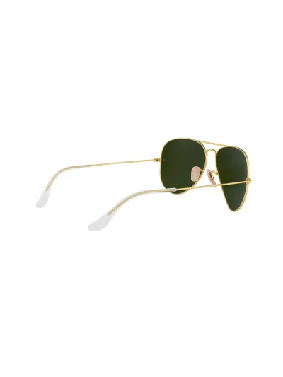 Ray-Ban napszemüveg - AVIATOR LARGE METAL - MATTE GOLD / CRY.GREEN  MIRROR MULTIL.BLUE