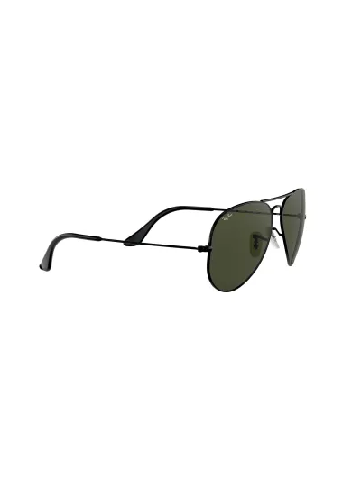 Ray-Ban napszemüveg - AVIATOR LARGE METAL - BLACK / GREY GREEN