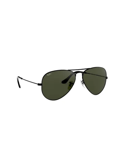 Ray-Ban napszemüveg - AVIATOR LARGE METAL - BLACK / GREY GREEN
