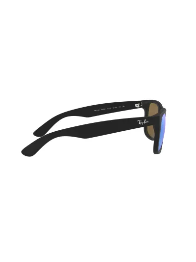Ray-Ban napszemüveg - JUSTIN - BLACK RUBBER / GREEN MIRROR BLUE