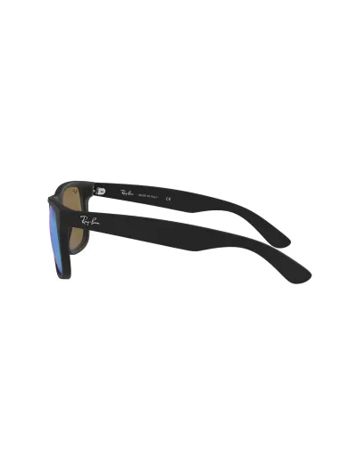 Ray-Ban napszemüveg - JUSTIN - BLACK RUBBER / GREEN MIRROR BLUE