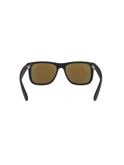 Ray-Ban napszemüveg - JUSTIN - BLACK RUBBER / GREEN MIRROR BLUE