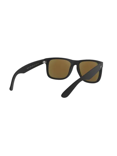 Ray-Ban napszemüveg - JUSTIN - BLACK RUBBER / GREEN MIRROR BLUE