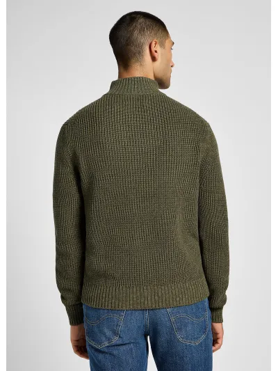 Lee - Half Zip Knit / Mercantile Green - Elegáns Férfi pulóver