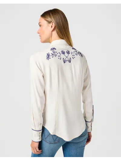 Wrangler - PIPED WESTERN SHIRT / VINTAGE WHITE - Női ing