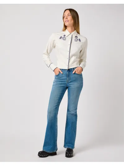 Wrangler - PIPED WESTERN SHIRT / VINTAGE WHITE - Női ing