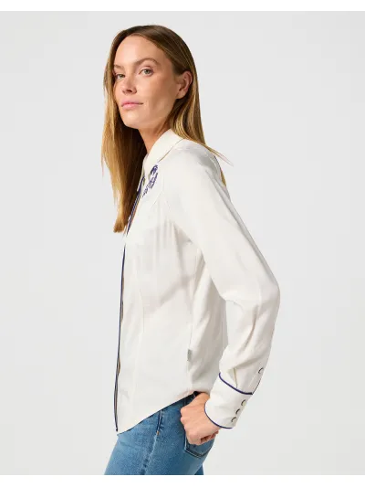 Wrangler - PIPED WESTERN SHIRT / VINTAGE WHITE - Női ing