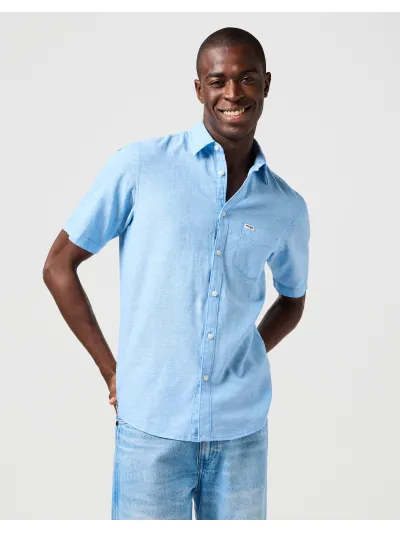 Wrangler - SS 1 PKT SHIRT / PACIFIC BLUE - Férfi ing