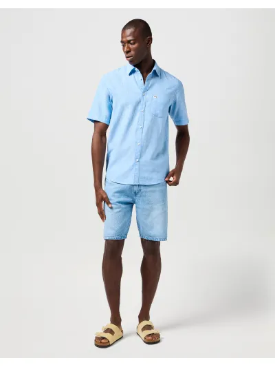 Wrangler - SS 1 PKT SHIRT / PACIFIC BLUE - Férfi ing