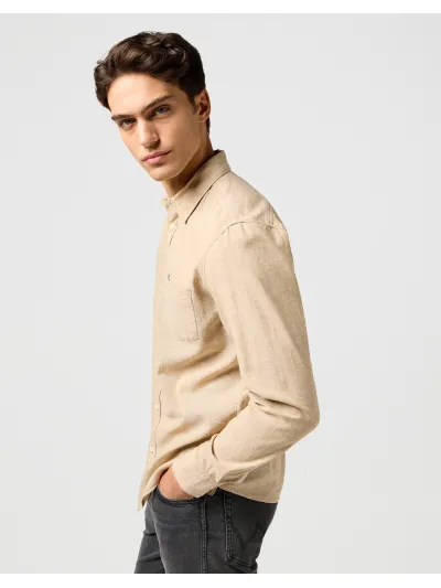 Wrangler - 1 PKT SHIRT / TIMBERWOLF - Férfi ing