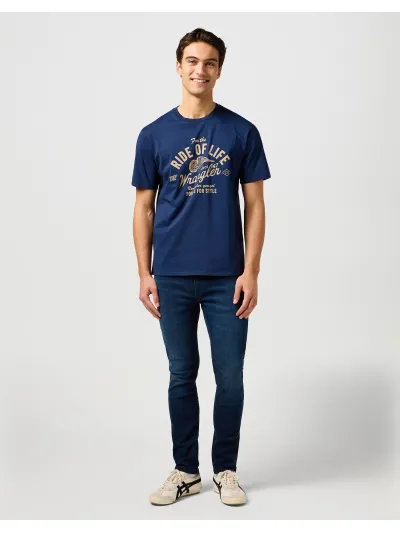 Wrangler - AMERICANA TEE / NAVY - Férfi póló