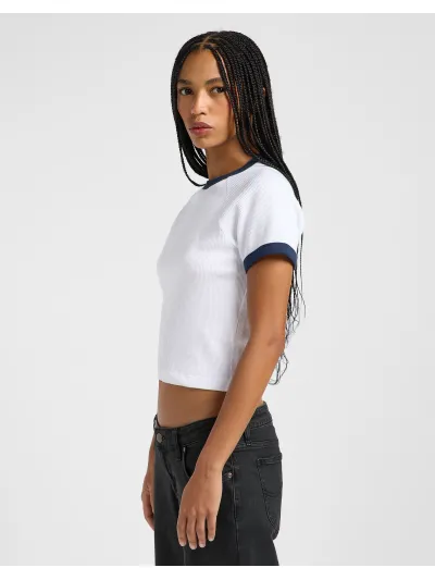 Lee - RINGER RAGLAN TEE / BRIGHT WHITE - Női póló
