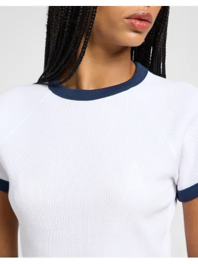 Lee - RINGER RAGLAN TEE / BRIGHT WHITE - Női póló