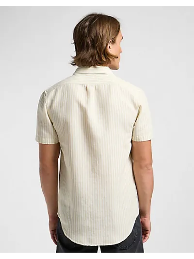 Lee - SS LEESURE SHIRT / PIONEER ECRU - Férfi Ing