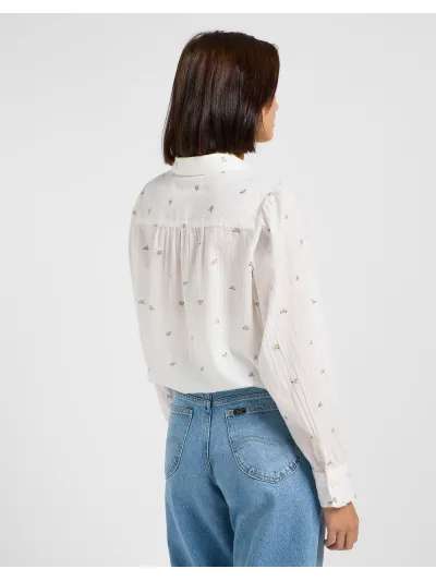 Lee - SHIRRED BLOUSE / GROVE FLORAL - Női ing