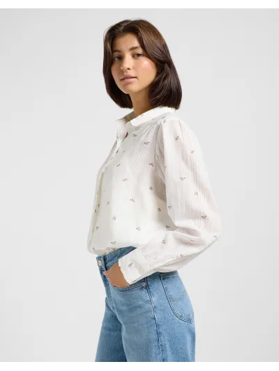 Lee - SHIRRED BLOUSE / GROVE FLORAL - Női ing