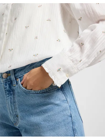 Lee - SHIRRED BLOUSE / GROVE FLORAL - Női ing