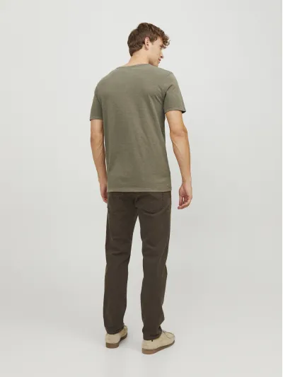 Jack & Jones - Split Neck - Férfi póló