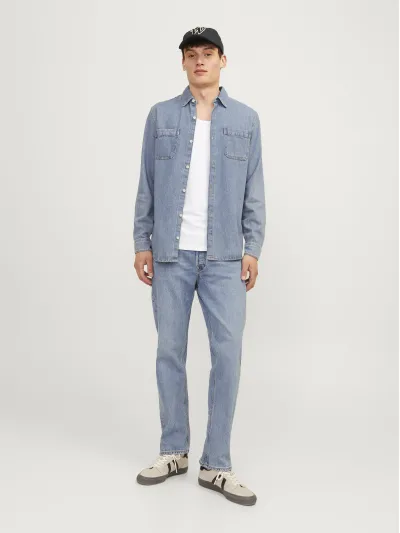 Jack & Jones - Chris Classic / Blue Denim - Férfi farmernadrág