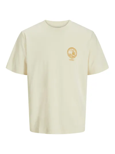 Jack & Jones - Paros Chest / Antique White - Férfi póló