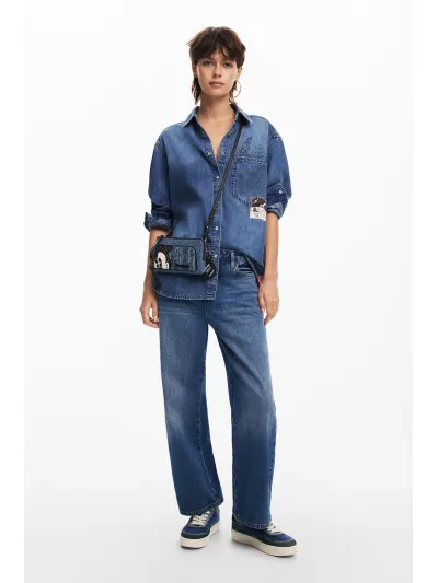 Desigual - Mickey Denim Edge Lisa - Női oldaltáska
