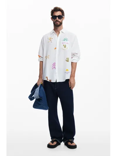 Desigual - CAMEL - Férfi ing