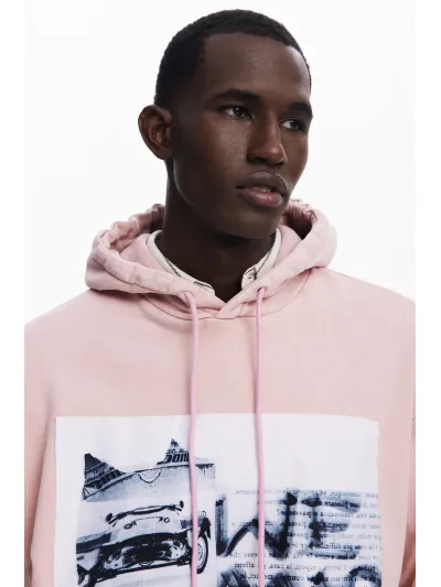 Desigual - PINK - Sportos Férfi pulóver