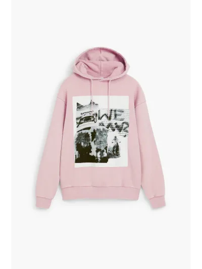 Desigual - PINK - Sportos Férfi pulóver