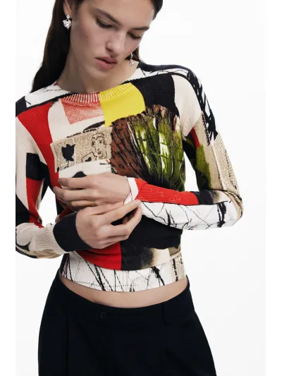 Desigual - LACROIX/COLLAGE - Elegáns Női pulóver