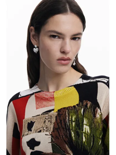 Desigual - LACROIX/COLLAGE - Elegáns Női pulóver