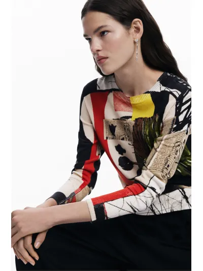 Desigual - LACROIX/COLLAGE - Elegáns Női pulóver