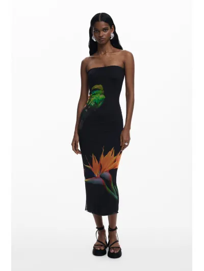 Desigual - COLIBRÍ STRAPLESS - Női ruha