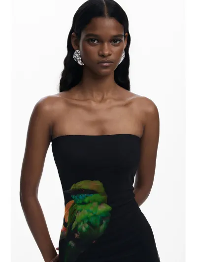 Desigual - COLIBRÍ STRAPLESS - Női ruha