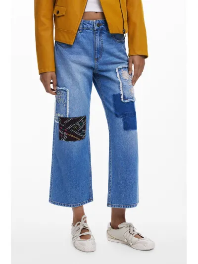 Desigual - PATCHES - Női farmernadrág