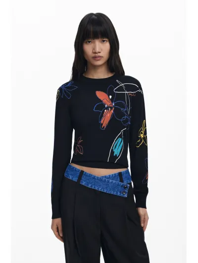 Desigual - ARTY - Elegáns Női pulóver
