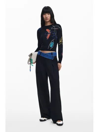 Desigual - ARTY - Elegáns Női pulóver