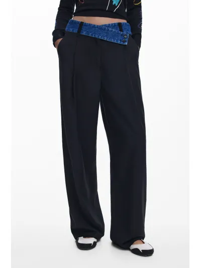 Desigual - DENIMWAIST - Elegáns Női nadrág