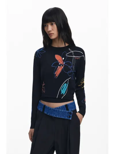 Desigual - DENIMWAIST - Elegáns Női nadrág