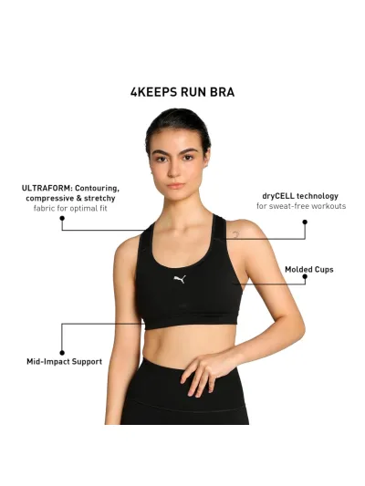 Puma - 4KEEPS RUN BRA - MID - Női sportmelltartó