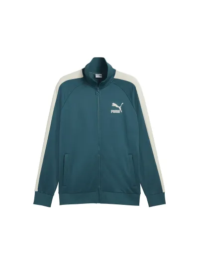 Puma - T7 Iconic Track Jacket / Cold Green - Férfi melegítő pulóver