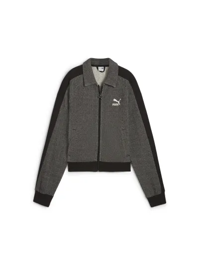 Puma - T7 Track Jacket / Puma Black Alpine Snow - Női pulóver