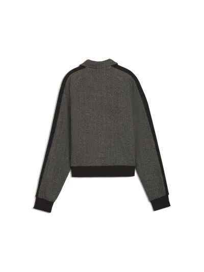 Puma - T7 Track Jacket / Puma Black Alpine Snow - Női pulóver