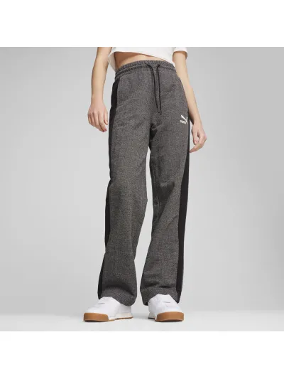 Puma - T7 High Waist Track Pants / Puma Black Alpine Snow - Női nadrág