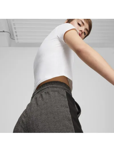 Puma - T7 High Waist Track Pants / Puma Black Alpine Snow - Női nadrág