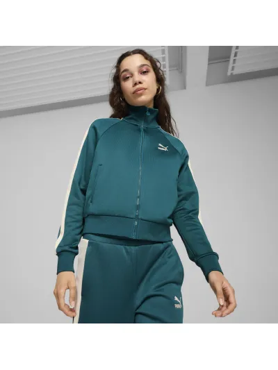 Puma - Iconic T7 Track Jacket / Puma Black - Női szabadidő pulóver