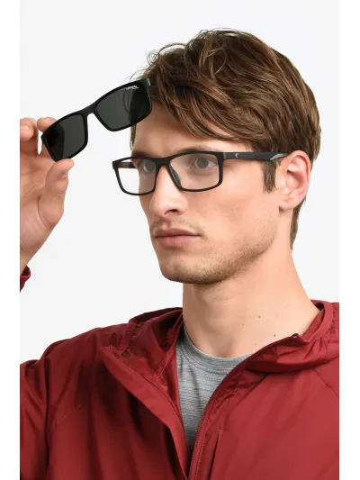 Carrera napszemüveg - Matte Black / Clear / Green Polarized - Extra lencsével