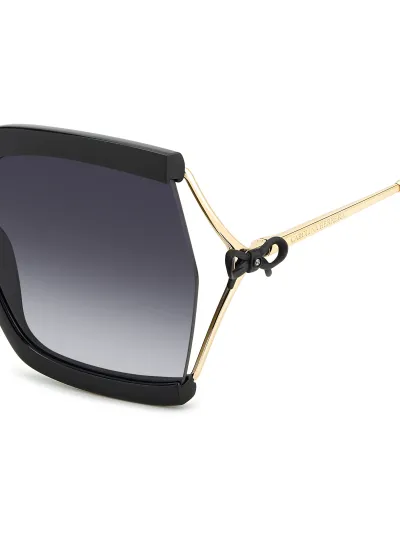 Carolina Herrera napszemüveg - Bow - Black Gold / Dark Grey Gradient