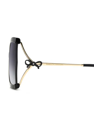 Carolina Herrera napszemüveg - Bow - Black Gold / Dark Grey Gradient