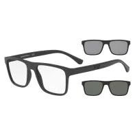 EMPORIO ARMANI napszemüveg - MATTE BLACK / CLEAR